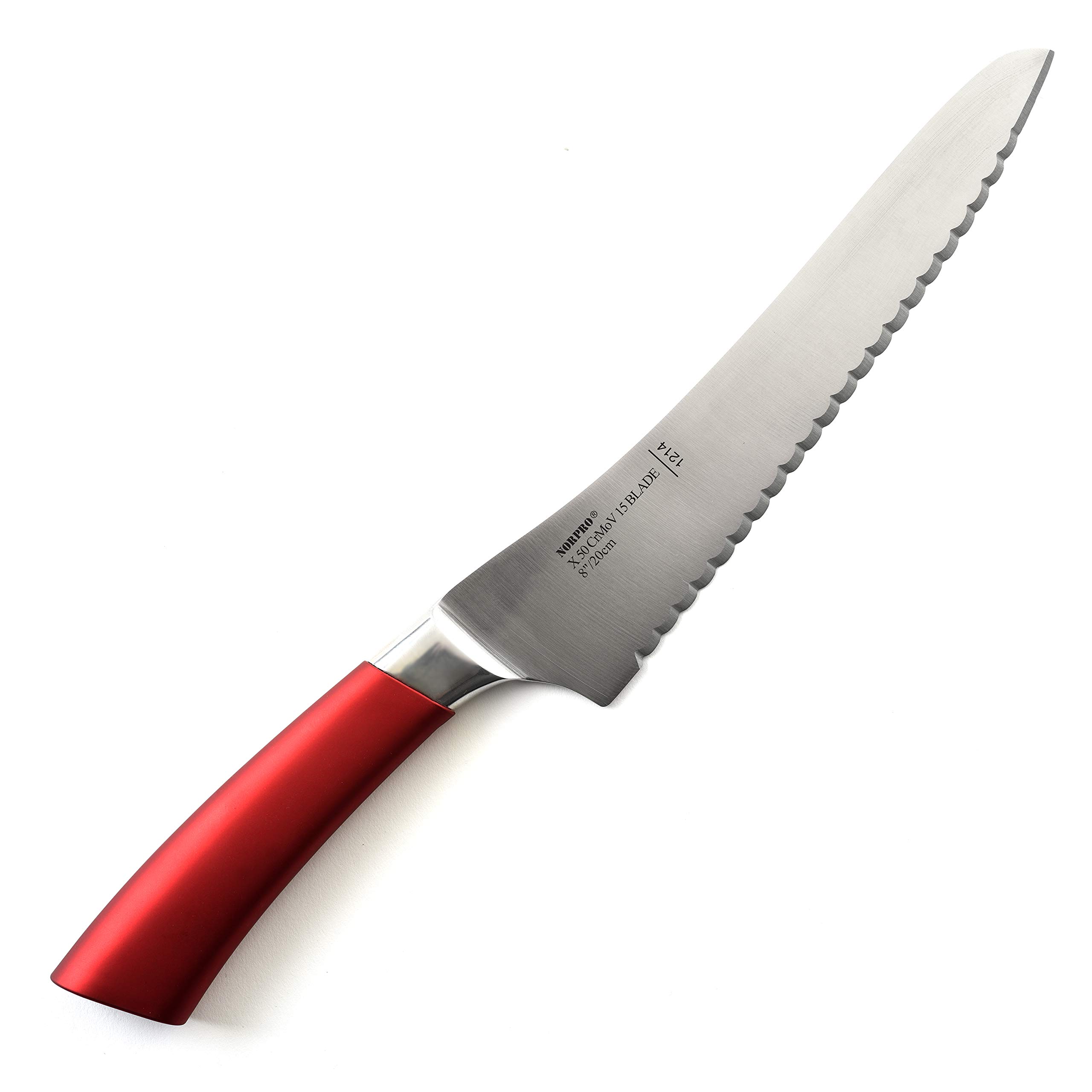 Foto 2 pulgar | Cuchillo Norpro Uni De Cocina Multiusos De 20 Cm Con Hoja Dentada - Venta Internacional.