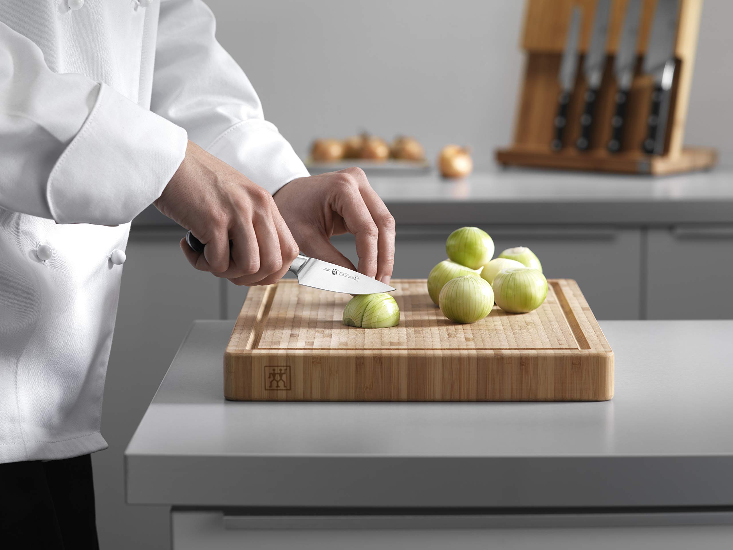 Foto 4 pulgar | Cuchillo De Chef Zwilling Pro Compact 14 Cm De Acero Plateado/negro - Venta Internacional.