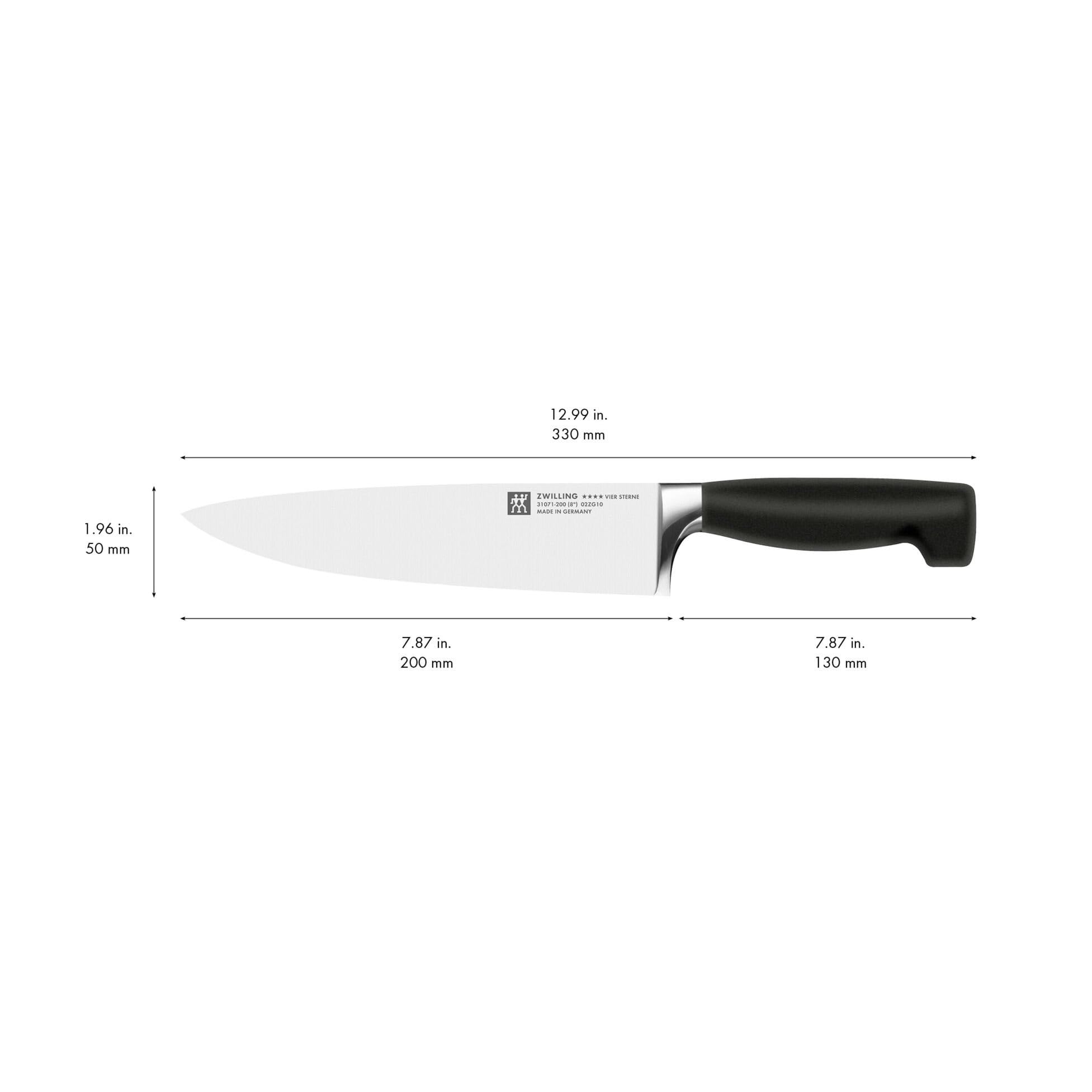 Foto 4 pulgar | Cuchillo De Chef Zwilling 31071-201-0 Plateado/negro 20 Cm - Venta Internacional.