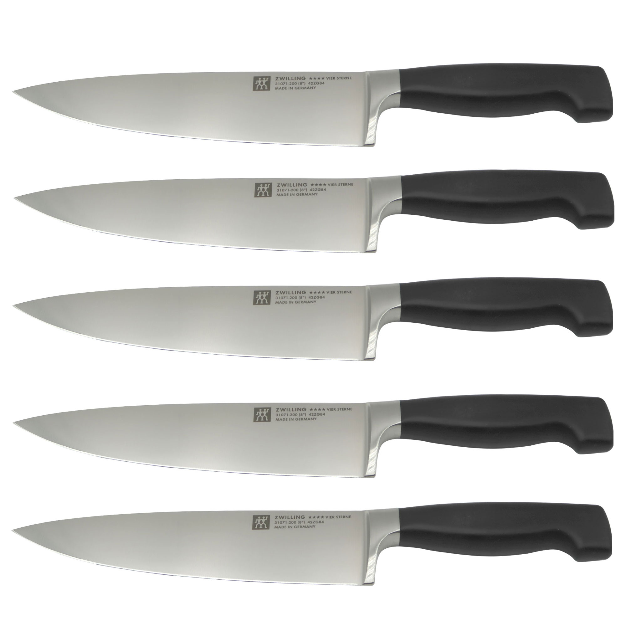 Foto 1 | Cuchillo Zwilling Four Star Chef's De 20 Cm Con 5 Unidades - Venta Internacional.