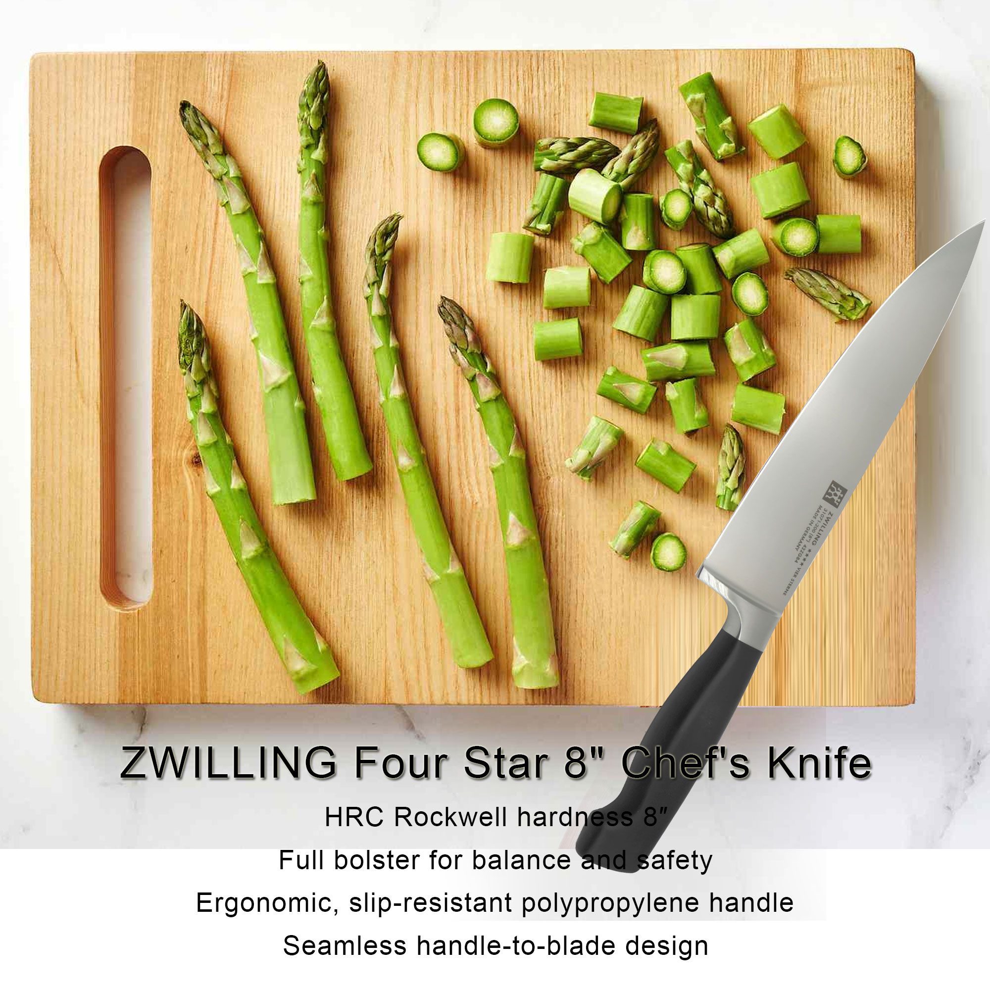 Foto 3 pulgar | Cuchillo Zwilling Four Star Chef's De 20 Cm Con 5 Unidades - Venta Internacional.
