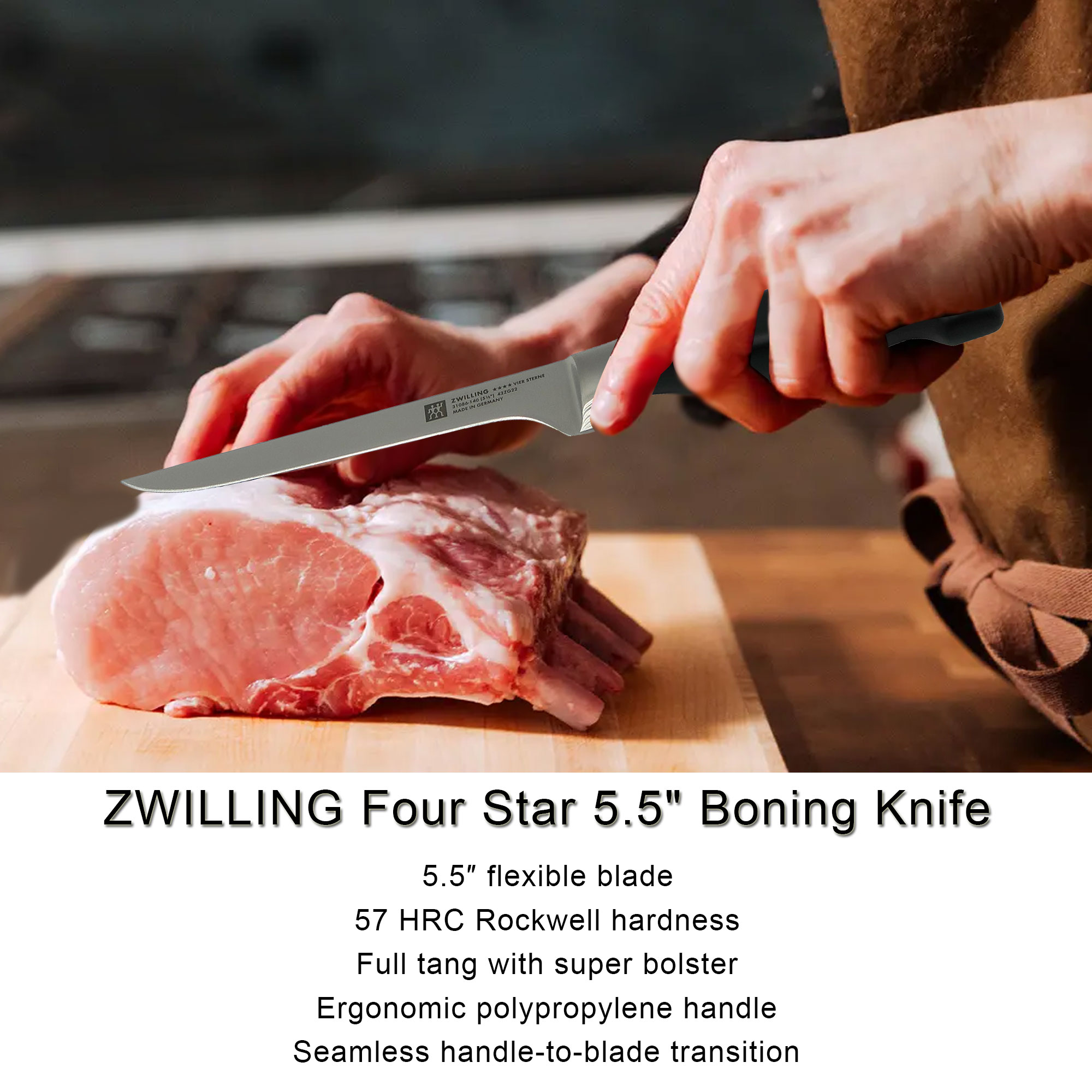 Foto 3 pulgar | Cuchillo Para Deshuesar Zwilling Four Star 5.5 14 Cm Con Acero Especial - Venta Internacional.