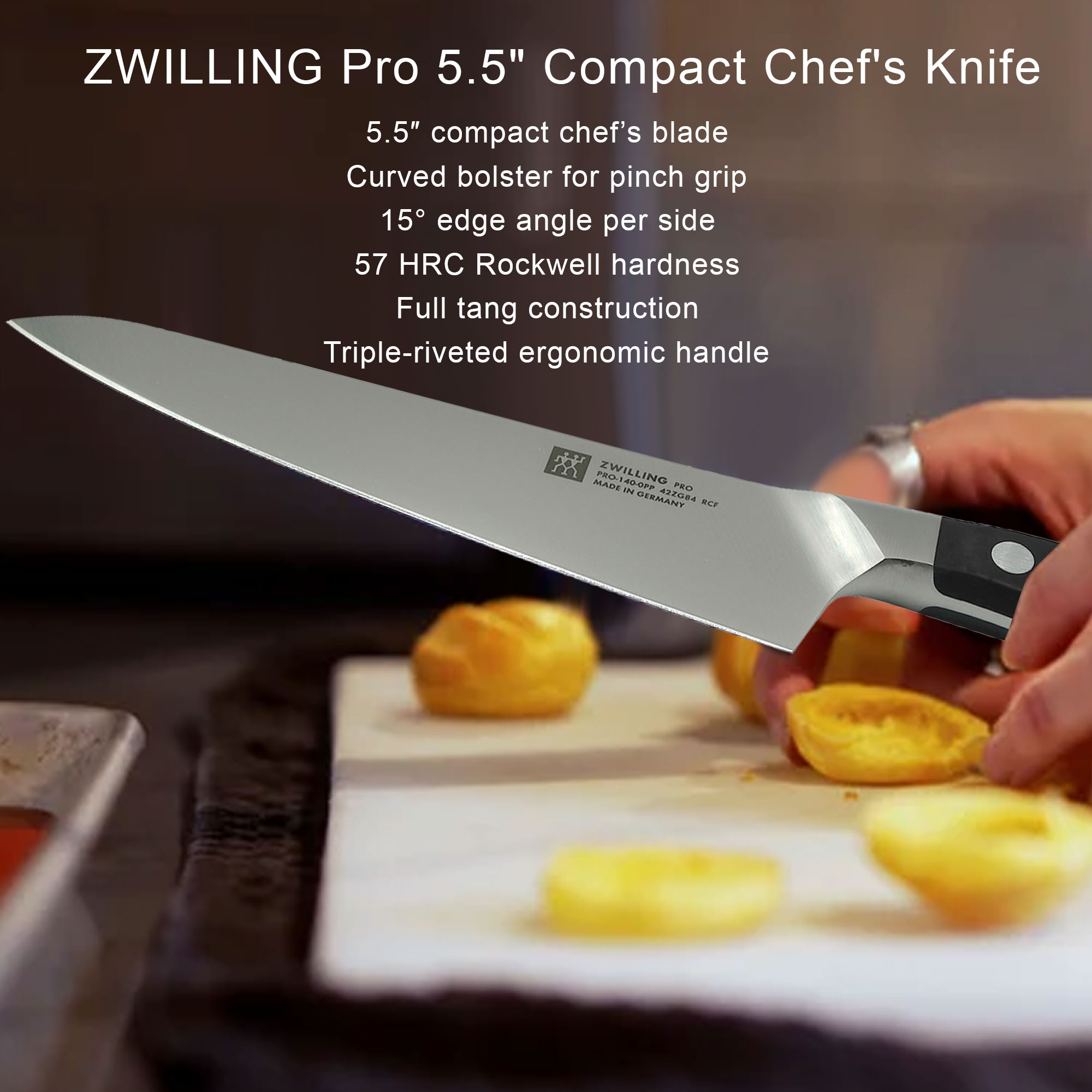 Foto 3 pulgar | Cuchillo De Chef Zwilling Pro 5.5 Compact X3 - Venta Internacional.