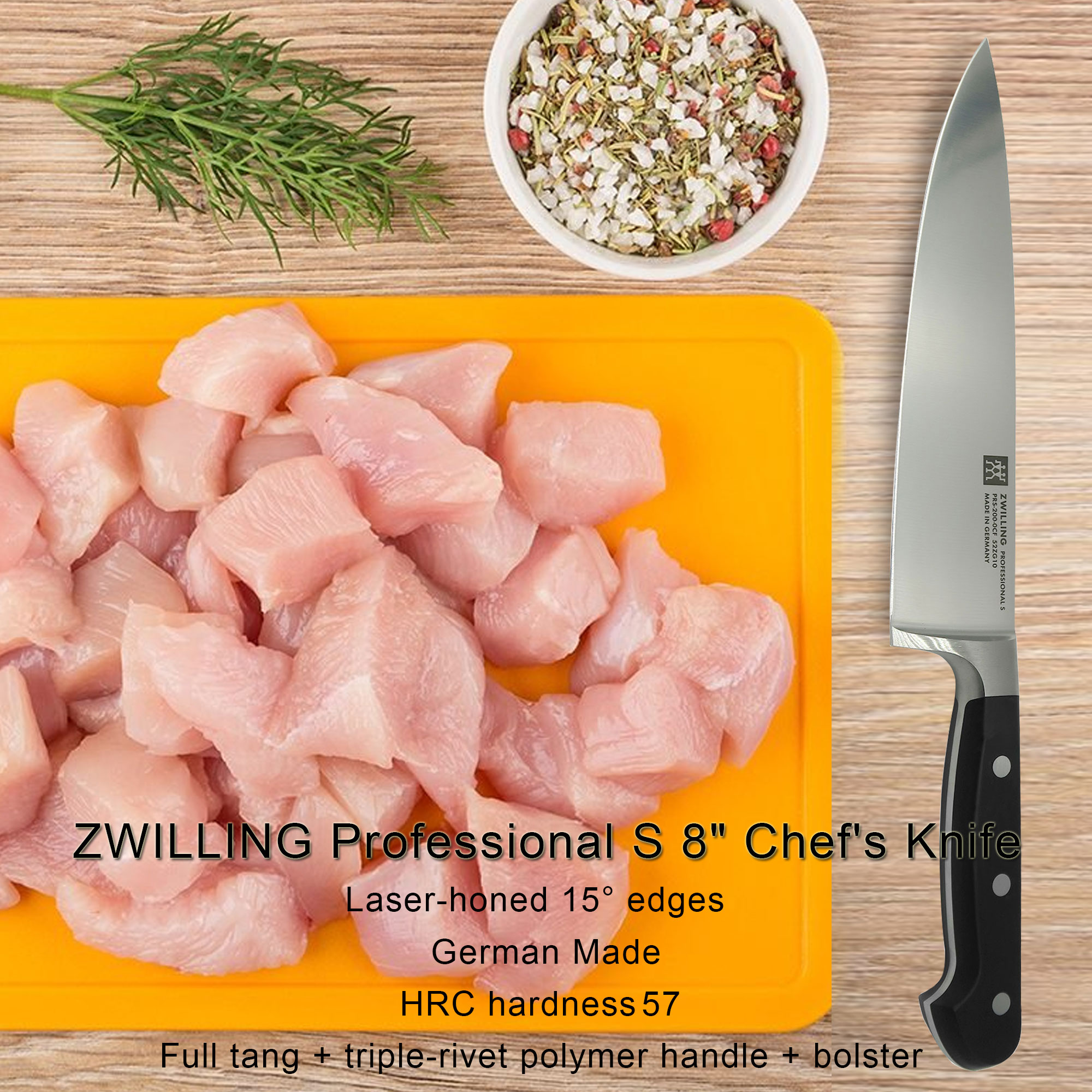Foto 3 pulgar | Cuchillo Zwilling Professional S 8 Cuchillo De Chef X3 - Venta Internacional.