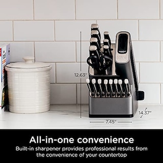 Foto 6 | Juego De Cuchillos Ninja Foodi Neverdull Premium De 17 Piezas Con Afilador - Venta Internacional.