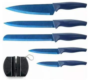 Foto 1 | Set Xtellar De Cuchillos De Cocina Profesionales De Acero Inoxidable 6 Pzs - Resistentes Y Duraderos