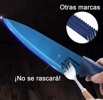 Foto 4 | Set Xtellar De Cuchillos De Cocina Profesionales De Acero Inoxidable 6 Pzs - Resistentes Y Duraderos