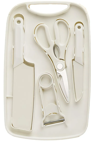 Foto 2 pulgar | Xtellar: Kit Premium De Chef Portátil  Cuchillos  Tijeras Y Tabla De Cortar Para Gourmets En Movimiento