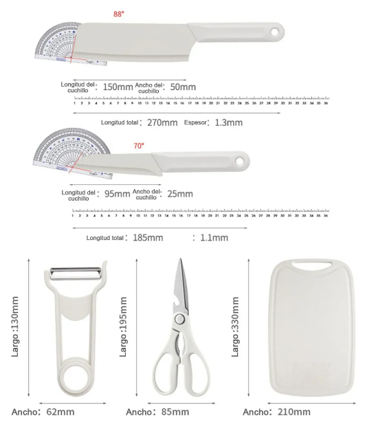 Foto 3 pulgar | Xtellar: Kit Premium De Chef Portátil  Cuchillos  Tijeras Y Tabla De Cortar Para Gourmets En Movimiento