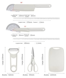 Foto 2 | Xtellar: Kit Premium De Chef Portátil Cuchillos Tijeras Y Tabla De Cortar Para Gourmets En Movimiento