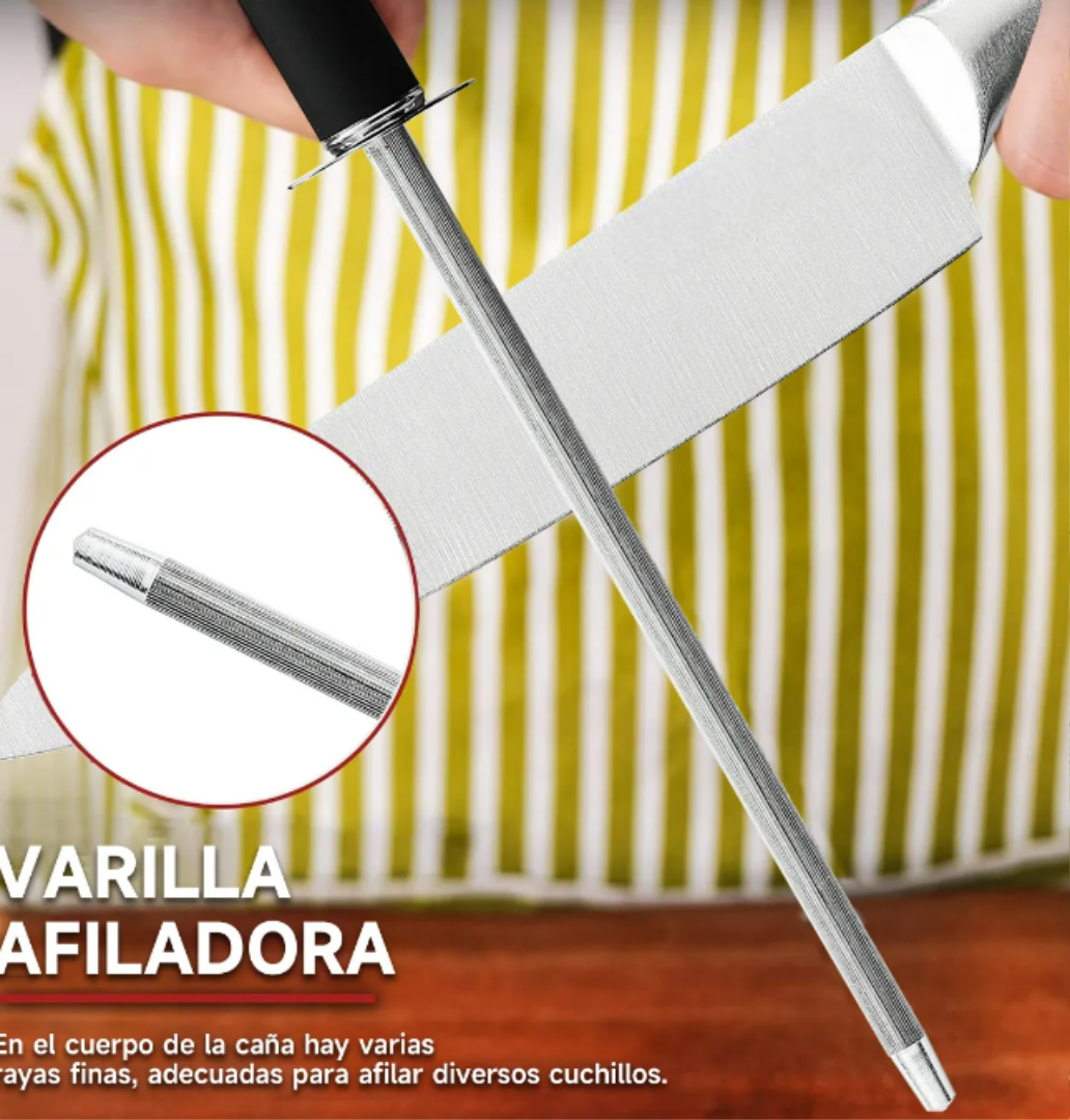 Foto 4 pulgar | Xtellar Juego De Cuchillos Profesionales De Cocina Premium De 8 Piezas En Base Elegante