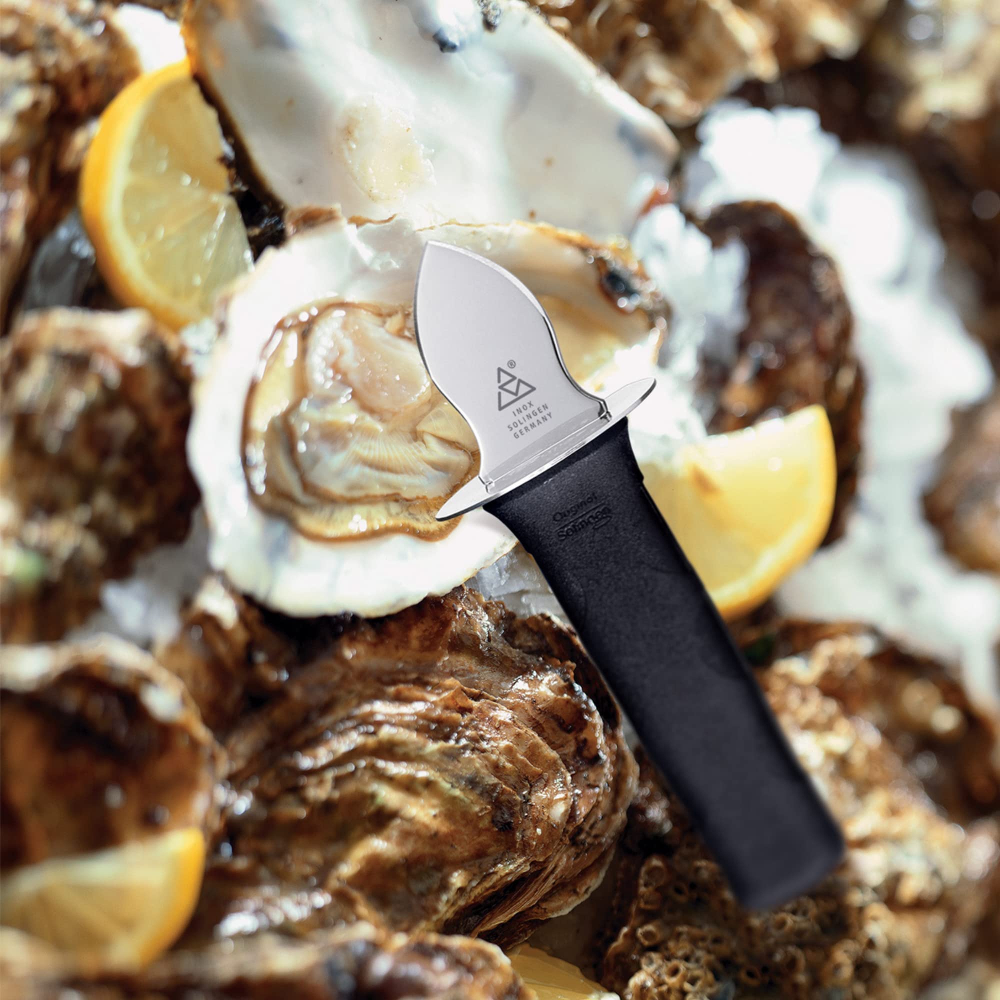 Foto 6 pulgar | Cuchillo Oyster Triangular De Acero Inoxidable Cleanly Shucks Alemania - Venta Internacional.