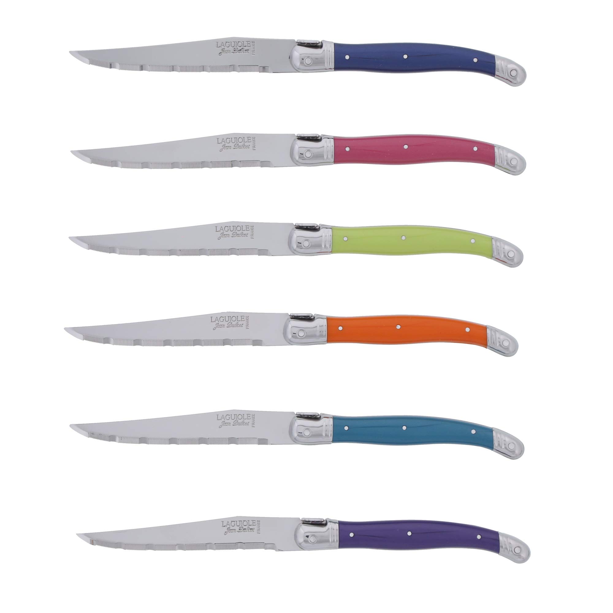 Foto 4 pulgar | Cuchillos Para Carne Jean Dubost Laguiole Paris De Acero Inoxidable X6 - Venta Internacional.