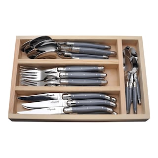 Foto 1 | Juego De Cubiertos Jean Dubost Laguiole De 24 Piezas Con Bandeja De Madera - Venta Internacional.