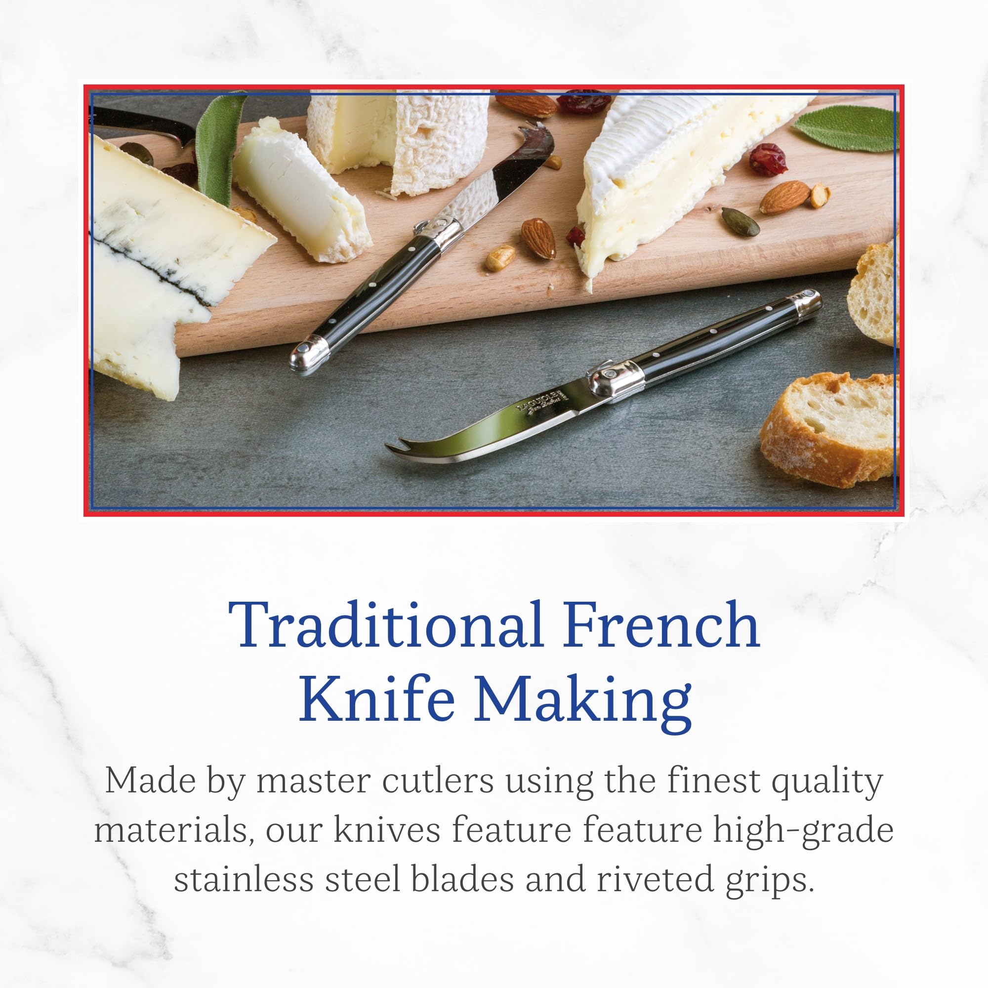 Foto 5 pulgar | Juego De Cuchillos Para Queso Jean Dubost Laguiole Mariniere Handles - Venta Internacional.