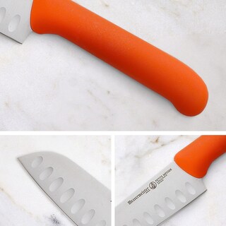 Foto 4 | Cuchillo Santoku Messermeister Petite Messer De 5 Pulgadas Naranja - Venta Internacional.