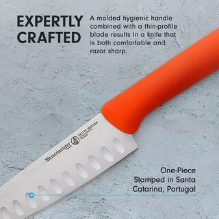 Foto 5 | Cuchillo Santoku Messermeister Petite Messer De 5 Pulgadas Naranja - Venta Internacional.