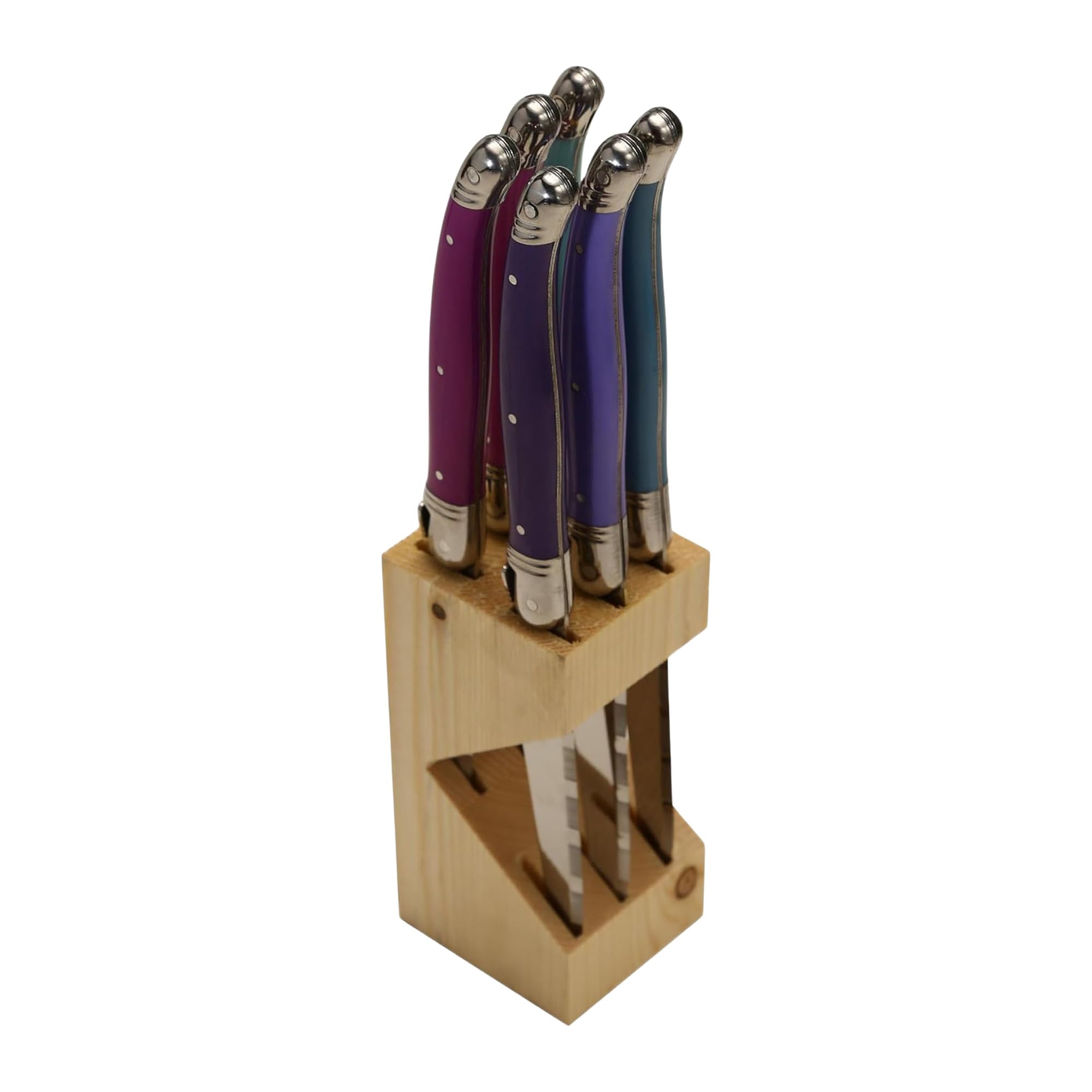 Foto 1 | Juego De Cuchillos Para Carne Jean Dubost Laguiole Provence Purple X6 - Venta Internacional.