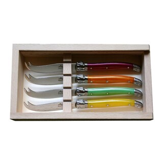 Foto 1 | Juego De Cuchillos Para Queso Jean Dubost Laguiole Acero Inoxidable 4 Piezas - Venta Internacional.