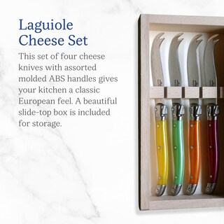 Foto 2 | Juego De Cuchillos Para Queso Jean Dubost Laguiole Acero Inoxidable 4 Piezas - Venta Internacional.