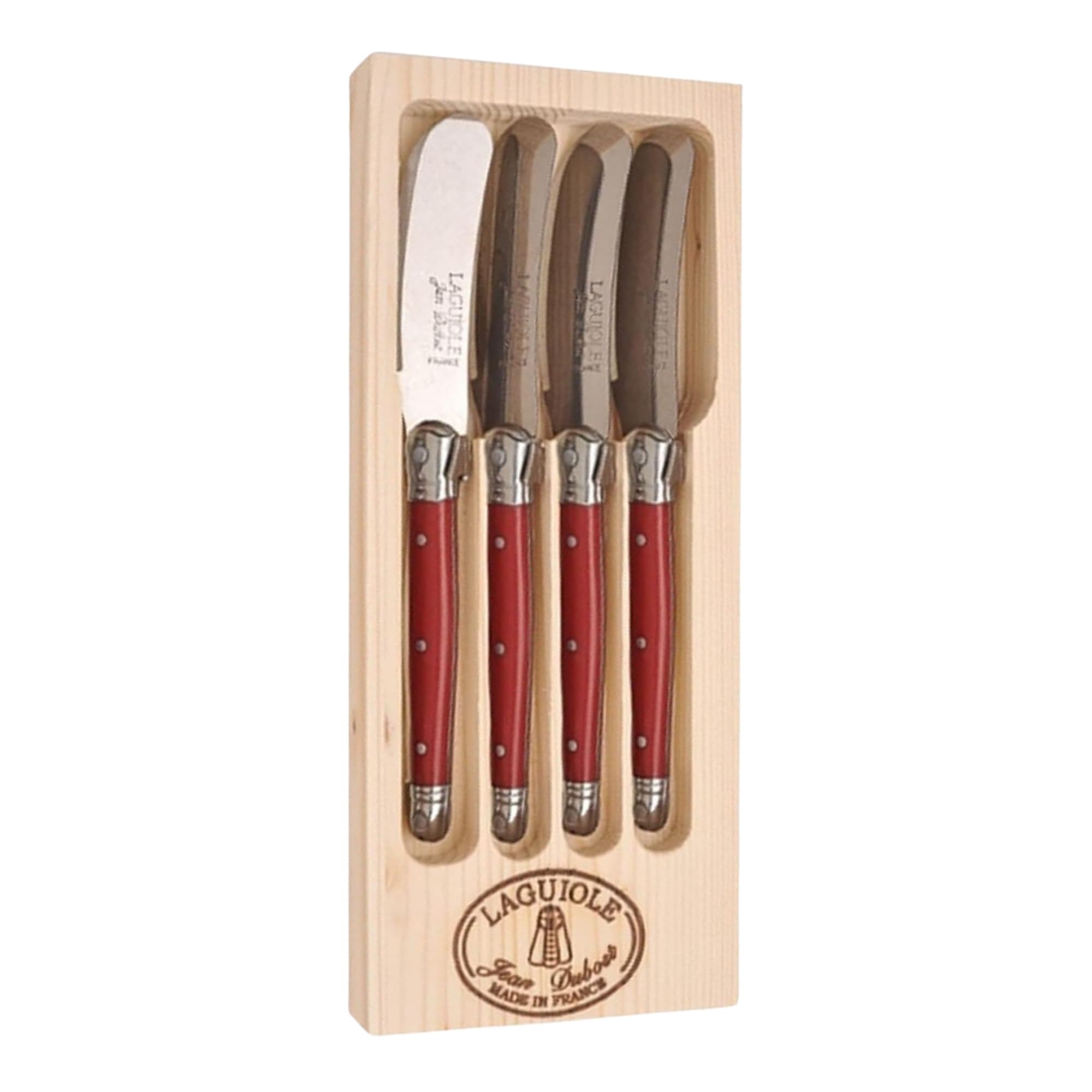 Foto 2 pulgar | Set De Esparcidores Jean Dubost Laguiole De 4 Piezas Con Bandeja De Madera - Venta Internacional.