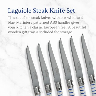 Foto 2 | Juego De Cuchillos Para Carne Jean Dubost Mariniere De Acero Inoxidable - Venta Internacional.