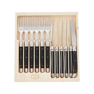 Foto 1 | Juego De Cubiertos Jean Dubost Laguiole De 12 Piezas Con Bandeja De Madera - Venta Internacional.