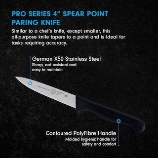 Foto 2 | Cuchillo De Pelar Messermeister Pro Series De 4 Pulgadas Con Punta De Lanza - Venta Internacional.