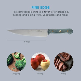 Foto 3 | Cuchillo Multiusos Messermeister Custom Indigo Blue 15 Cm - Venta Internacional.