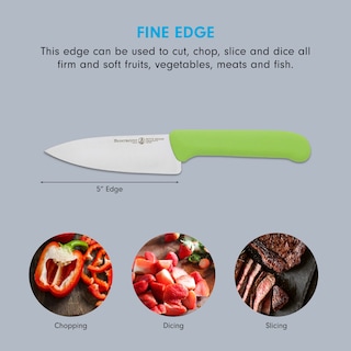 Foto 3 | Cuchillo De Chef Messermeister Petite Messer De 5 Pulgadas Verde Inoxidable - Venta Internacional.