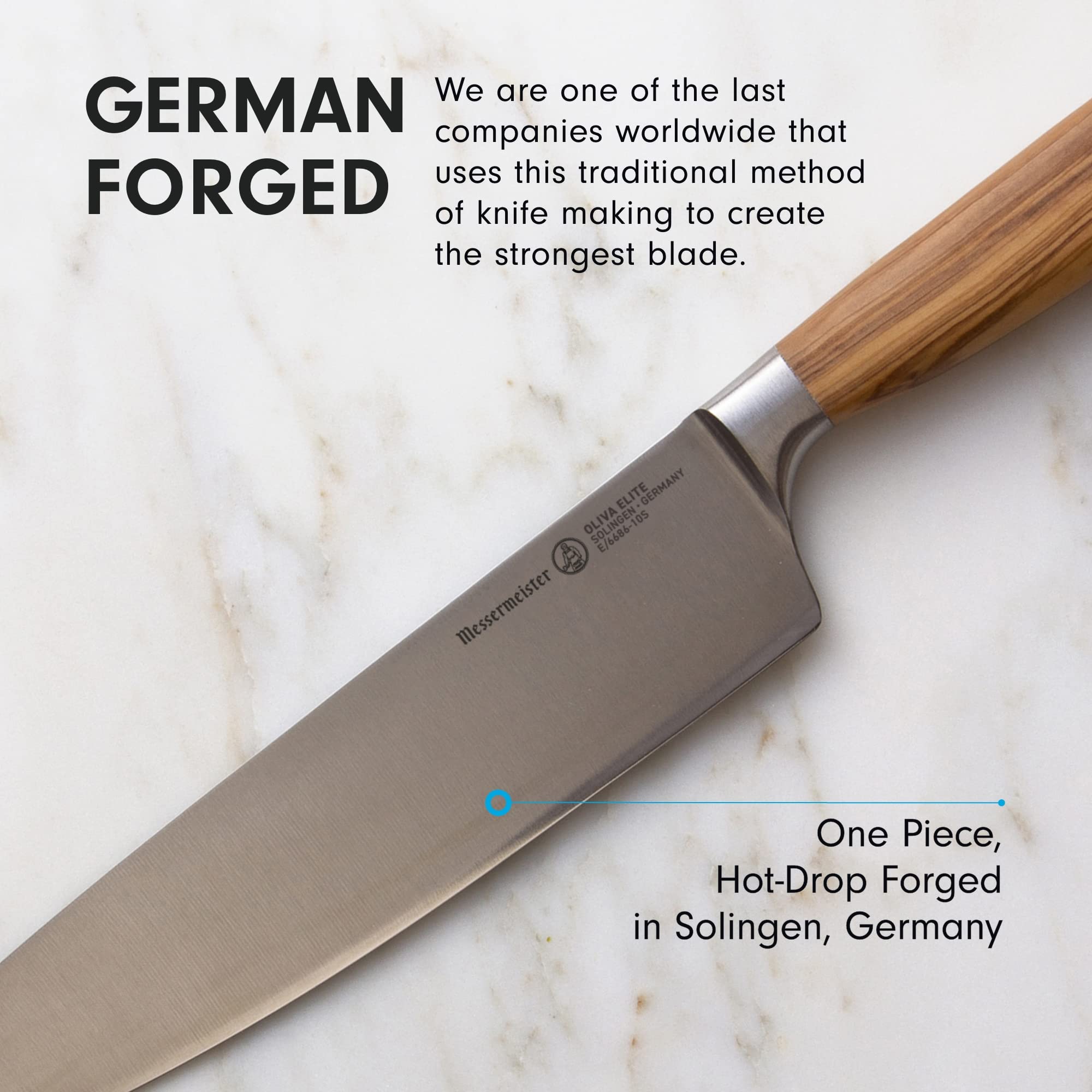 Foto 5 | Cuchillo De Chef Messermeister Oliva Elite Stealth 25 Cm - Venta Internacional.