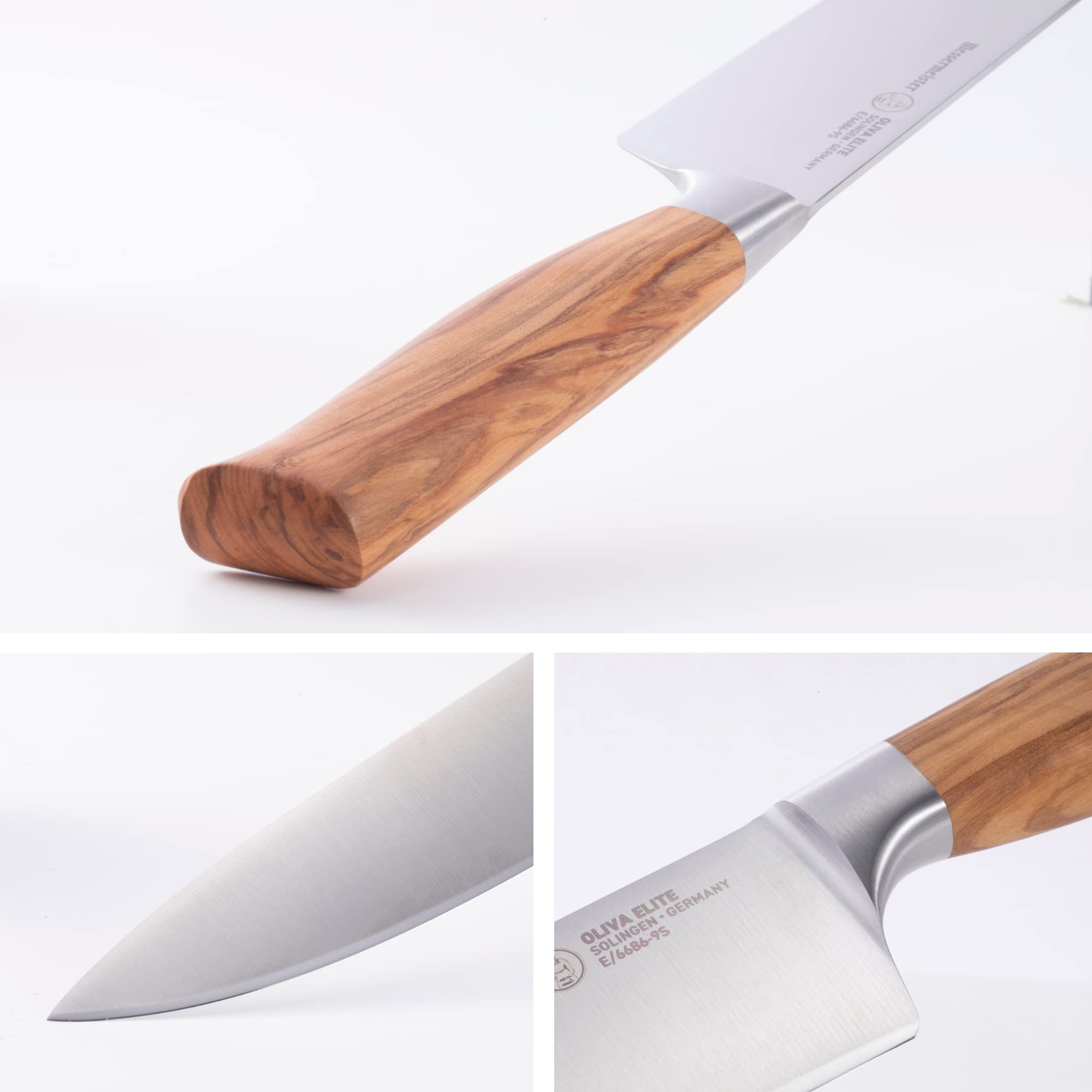 Foto 5 pulgar | Cuchillo De Chef Messermeister Oliva Elite Stealth 9'' - Venta Internacional.