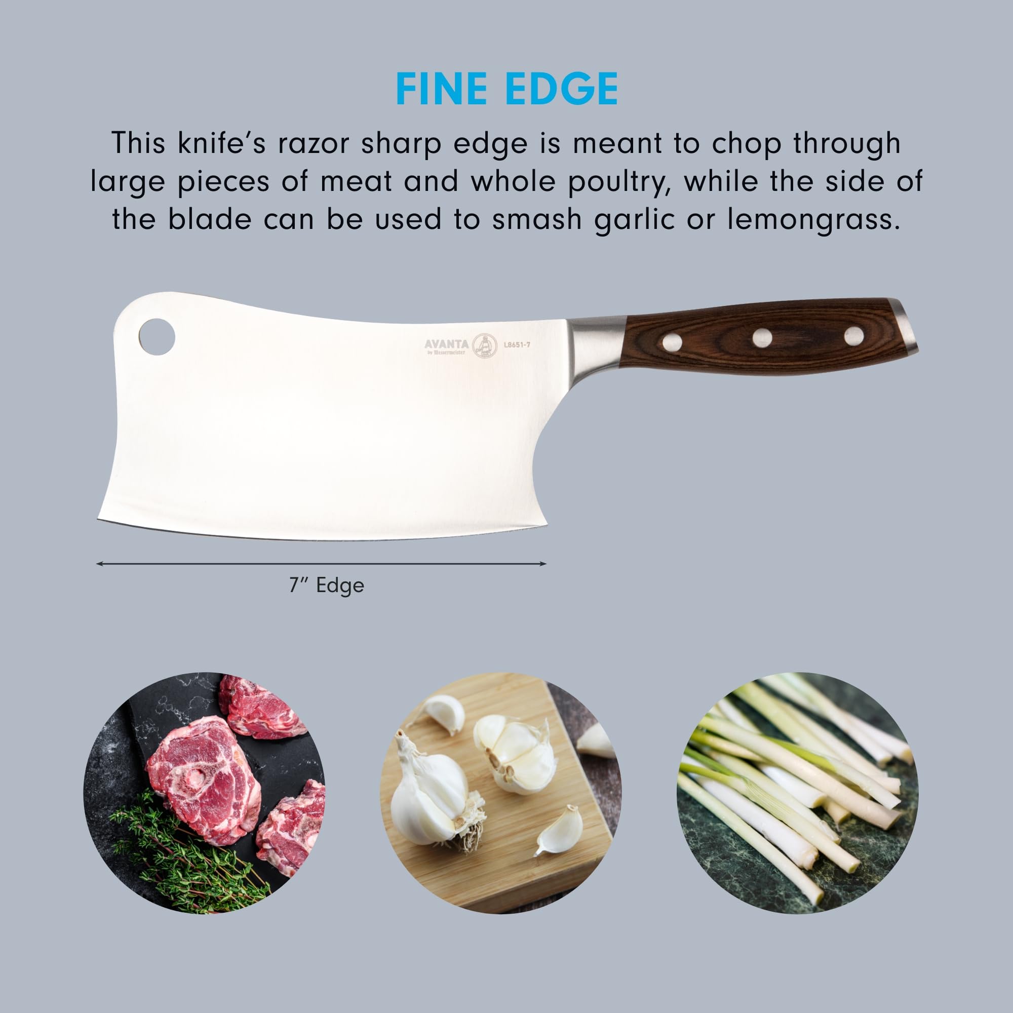 Foto 4 pulgar | Cuchilla De Carne Messermeister Avanta Forjada De Acero Alemán De 18 Cm - Venta Internacional.