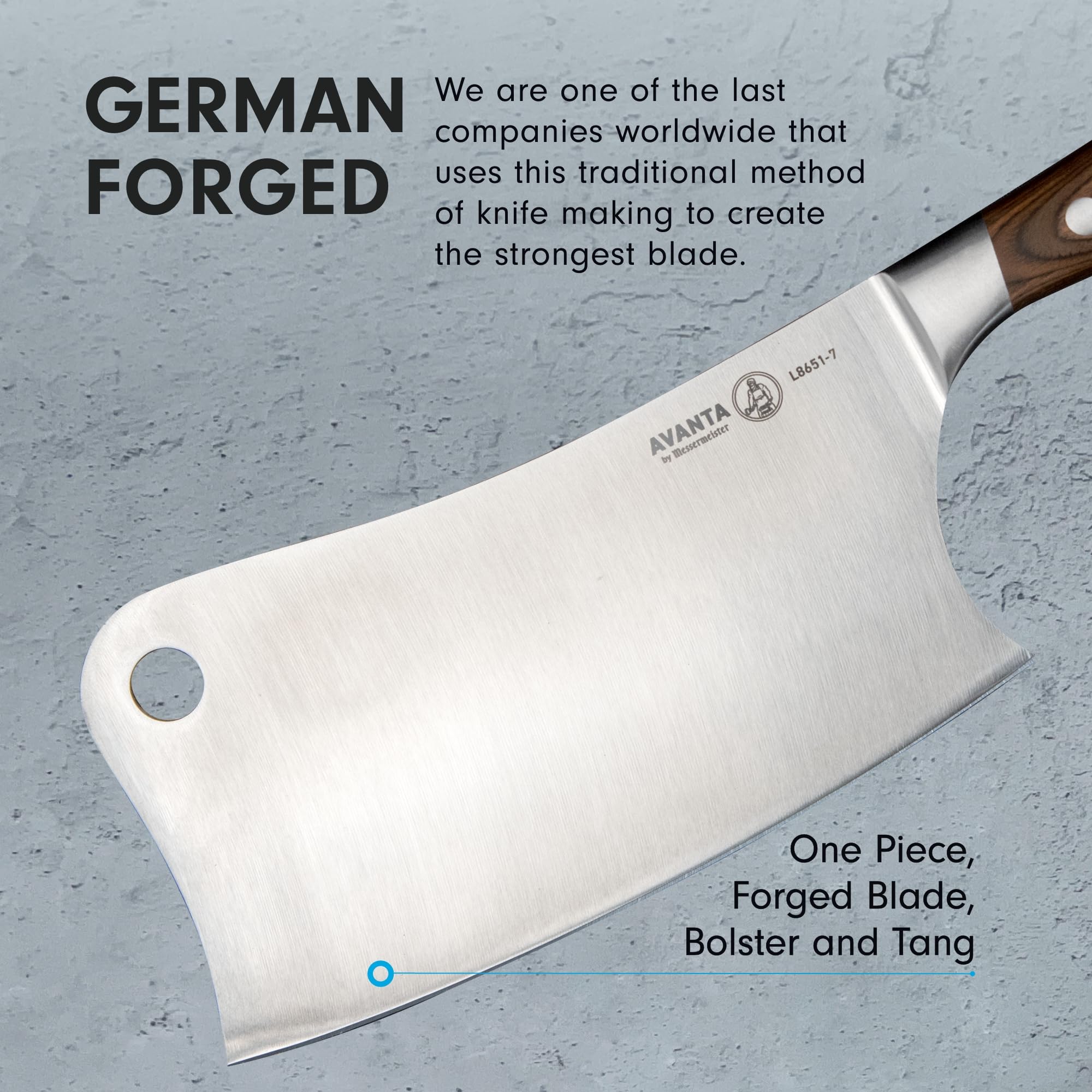 Foto 6 pulgar | Cuchilla De Carne Messermeister Avanta Forjada De Acero Alemán De 18 Cm - Venta Internacional.