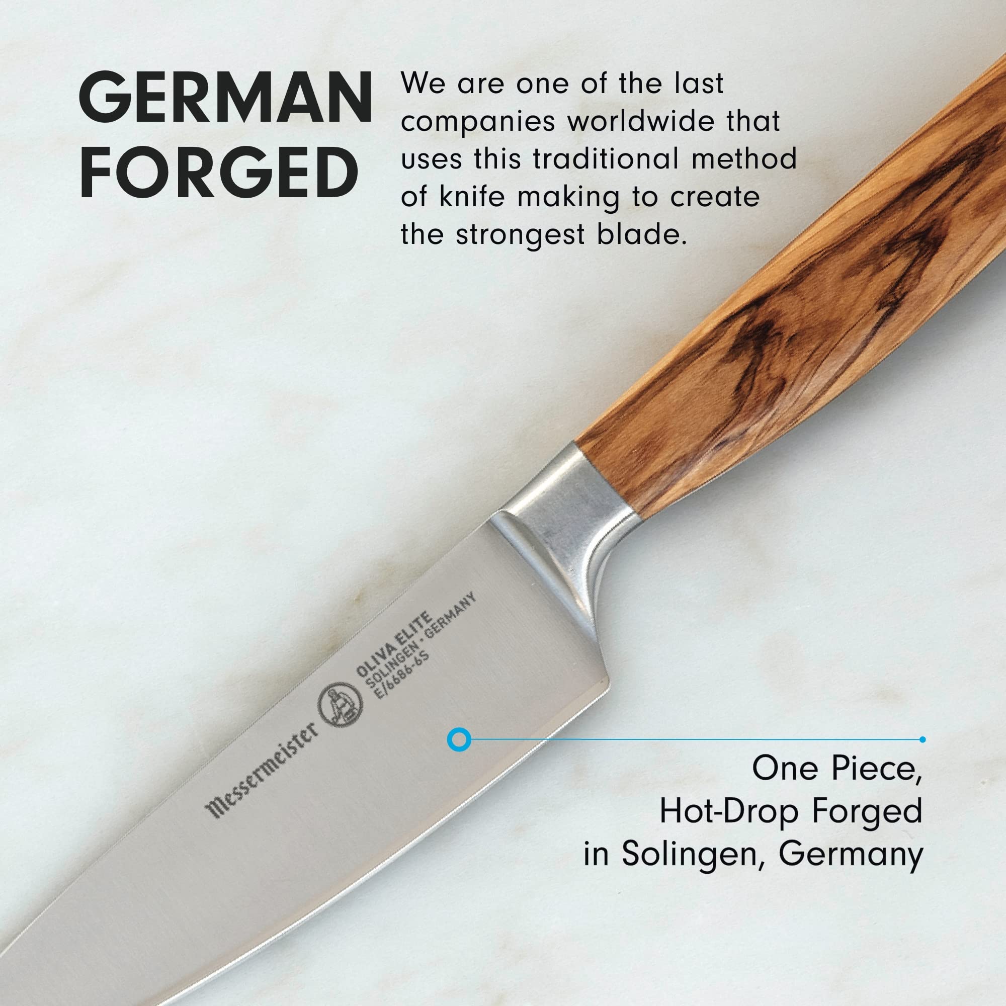 Foto 6 pulgar | Cuchillo De Chef Messermeister Oliva Elite Stealth 6'' - Venta Internacional.