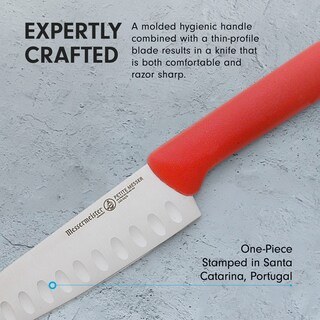 Foto 5 | Cuchillo Santoku Messermeister Petite Messer De 5 Pulgadas Rojo Inoxidable - Venta Internacional.