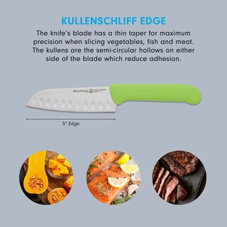 Foto 3 | Cuchillo Santoku Messermeister Petite Messer De 5 Pulgadas Con Mango Verde - Venta Internacional.