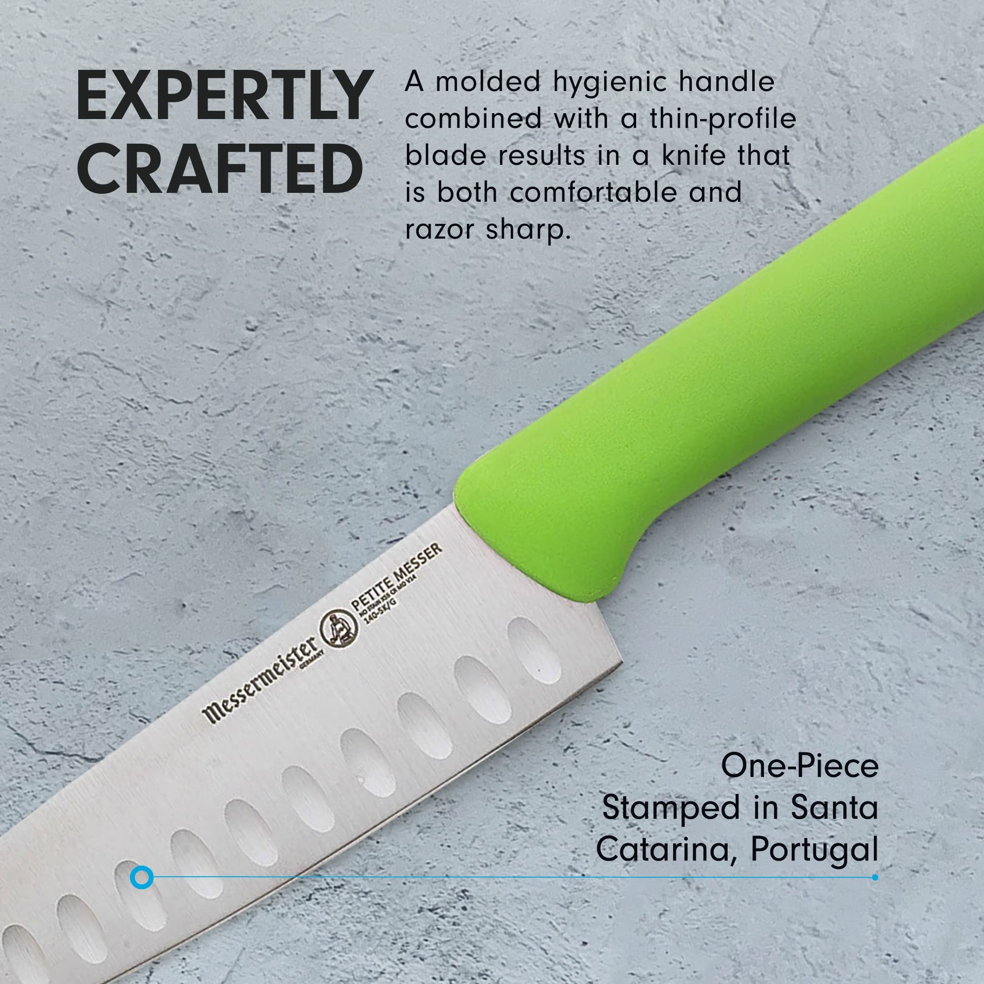 Foto 6 pulgar | Cuchillo Santoku Messermeister Petite Messer De 5 Pulgadas Con Mango Verde - Venta Internacional.