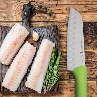 Foto 6 | Cuchillo Santoku Messermeister Petite Messer De 5 Pulgadas Con Mango Verde - Venta Internacional.