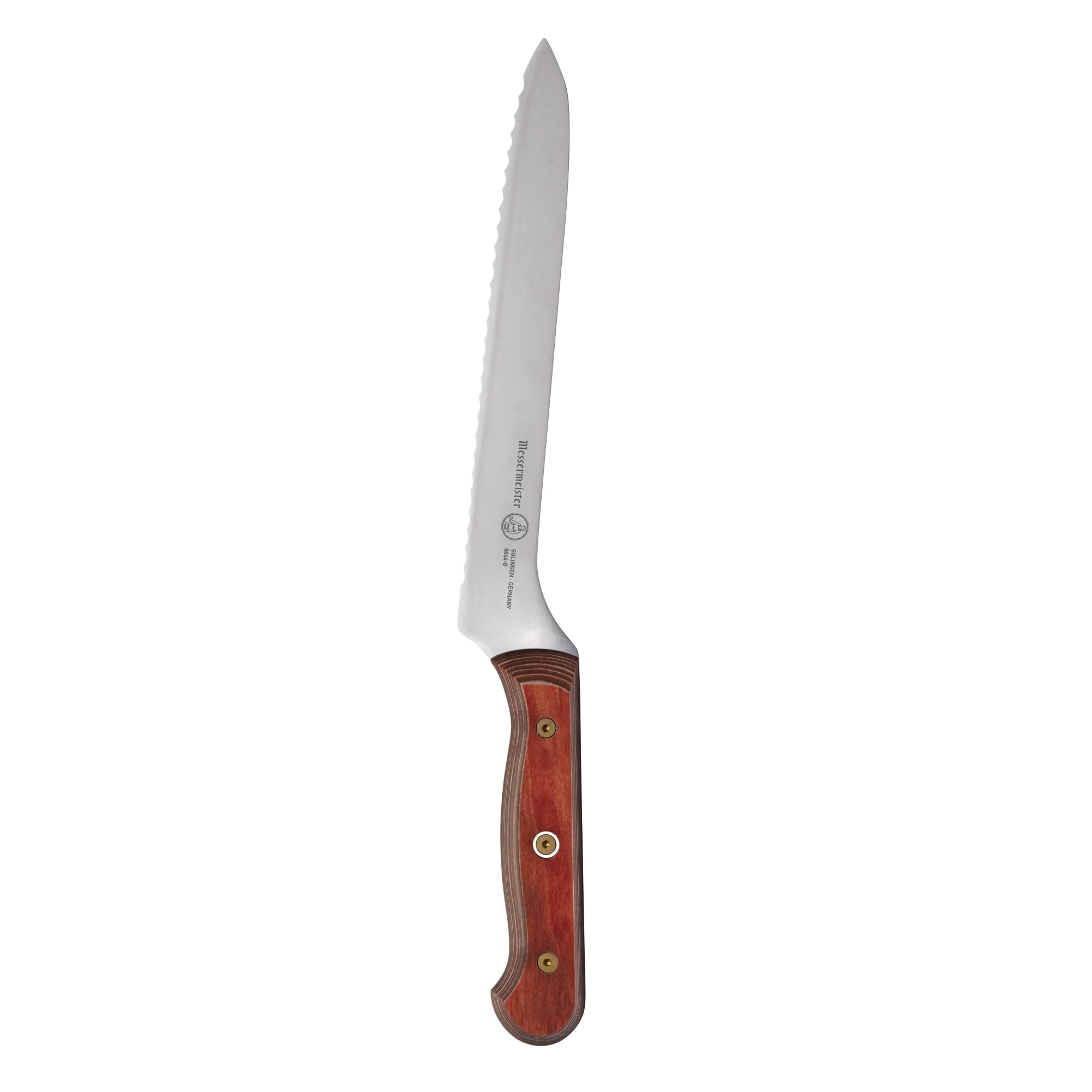 Foto 1 | Cuchillo Messermeister Custom Terra Red Offset Festoneado 20 Cm - Venta Internacional.