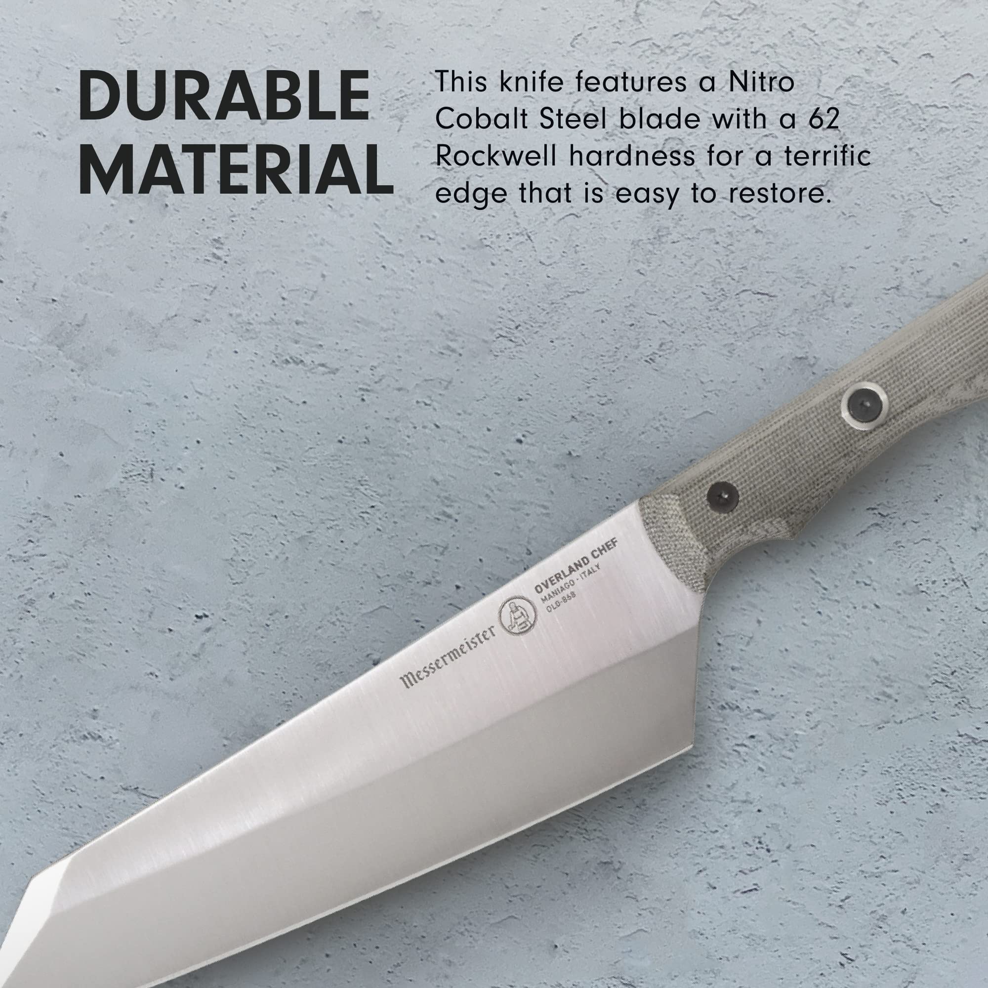 Foto 6 pulgar | Cuchillo De Chef Messermeister Overland De 8 Pulgadas  Acero Nitro Cobalto - Venta Internacional.