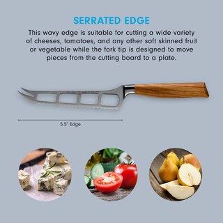 Foto 3 | Cuchillo Para Queso Y Tomate Messermeister Oliva Elite 14cm - Venta Internacional.