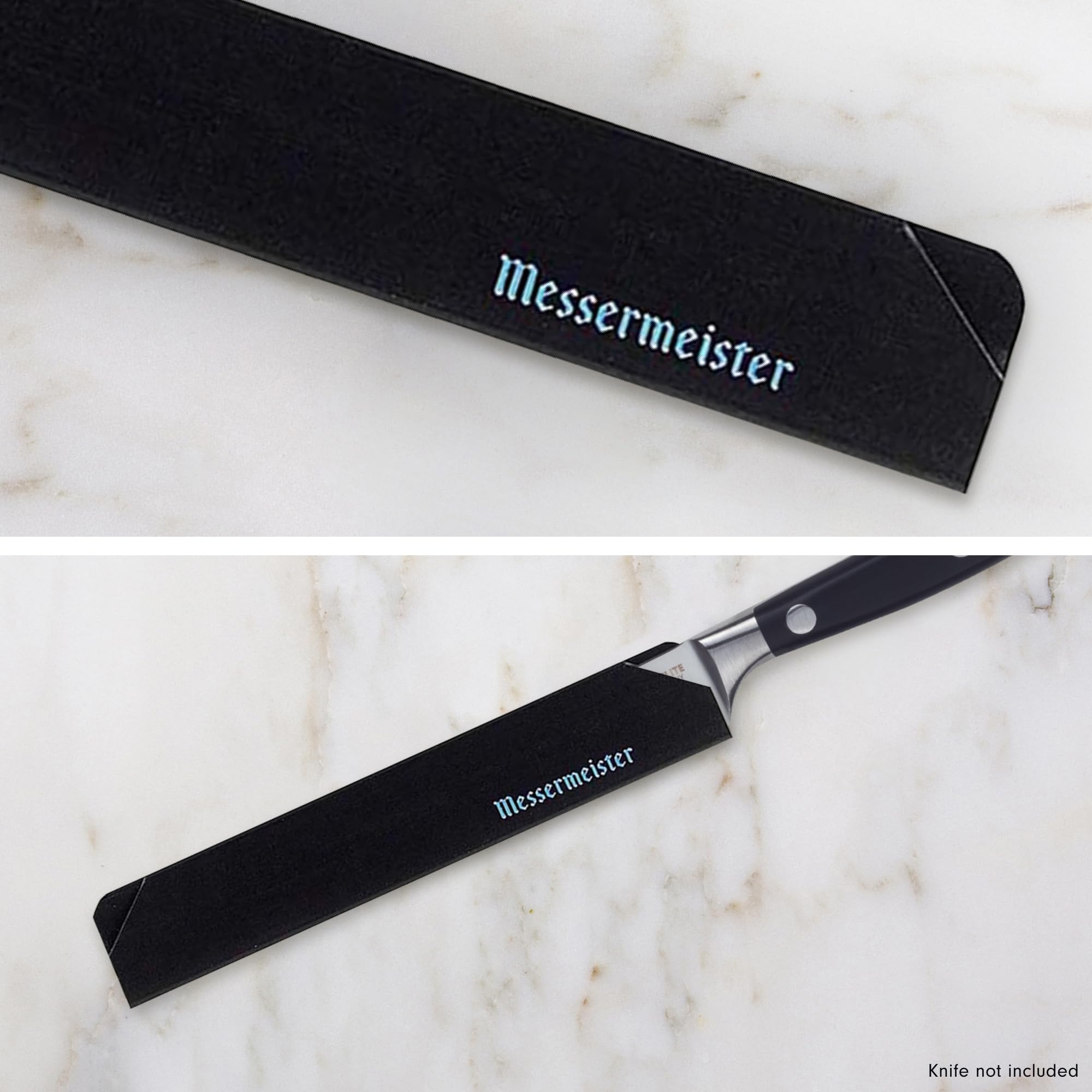 Foto 4 | Juego De Cuchillos Para Carne Messermeister Con Protección De Bordes Negros  4 Piezas - Venta Internacional.