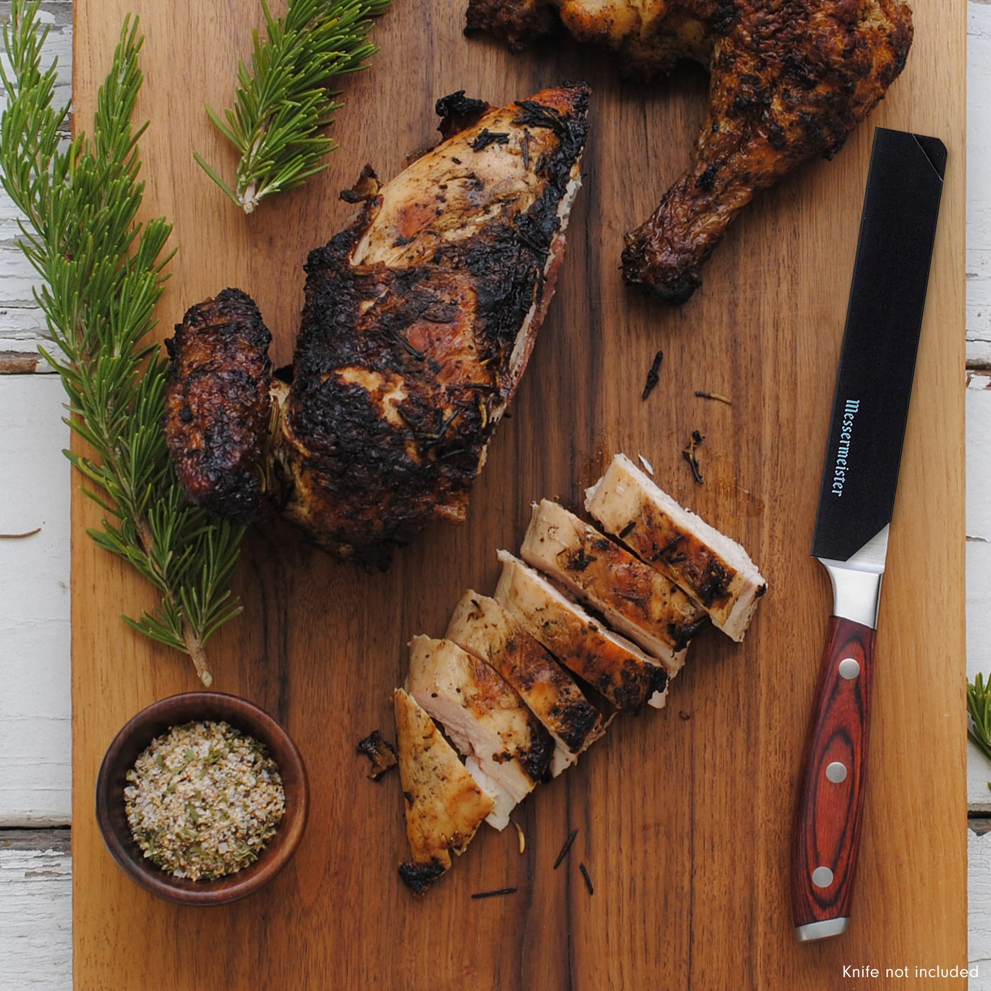 Foto 6 | Juego De Cuchillos Para Carne Messermeister Con Protección De Bordes Negros  4 Piezas - Venta Internacional.