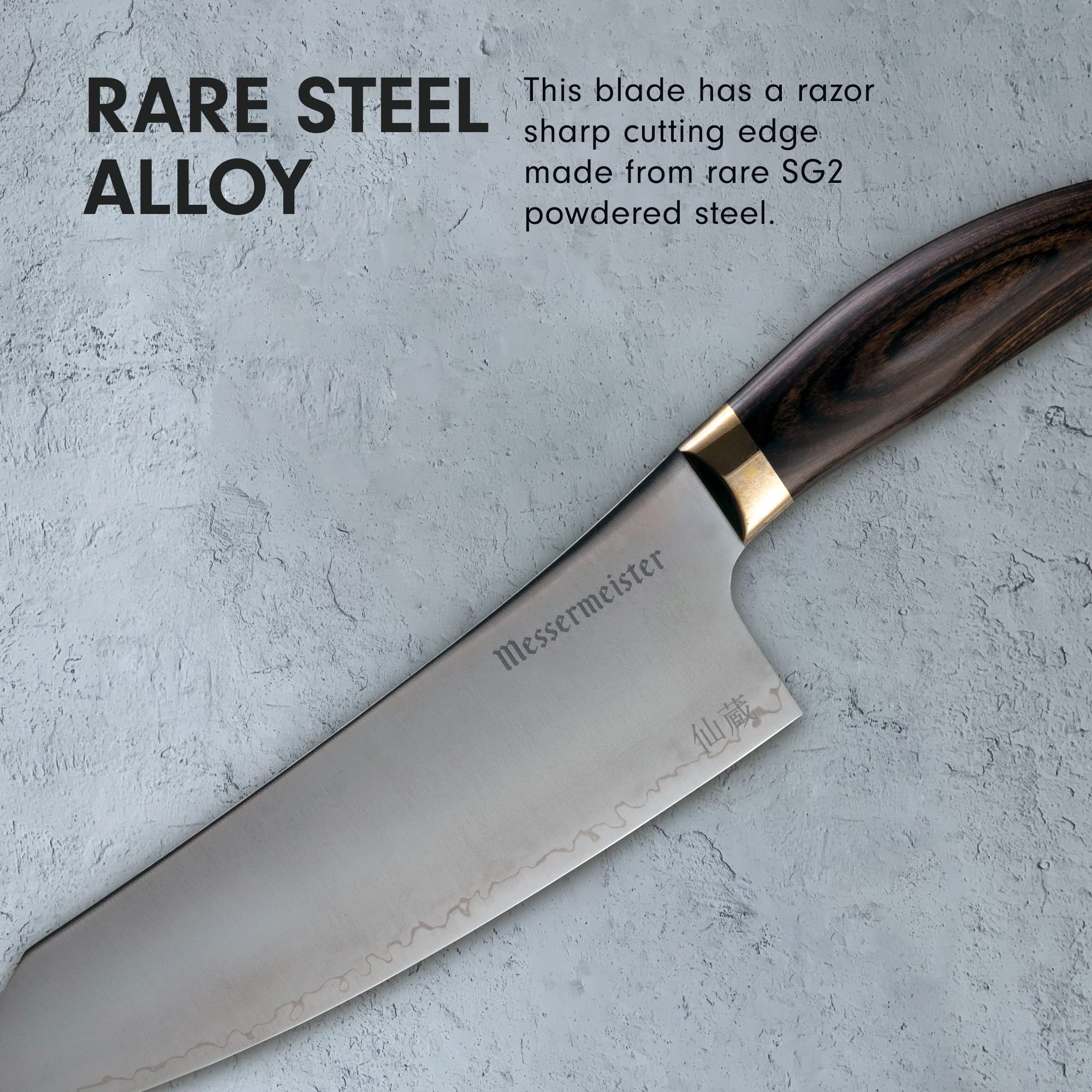 Foto 6 pulgar | Cuchillo De Chef Messermeister Kawashima 20 Cm Sg2 De Acero - Venta Internacional.