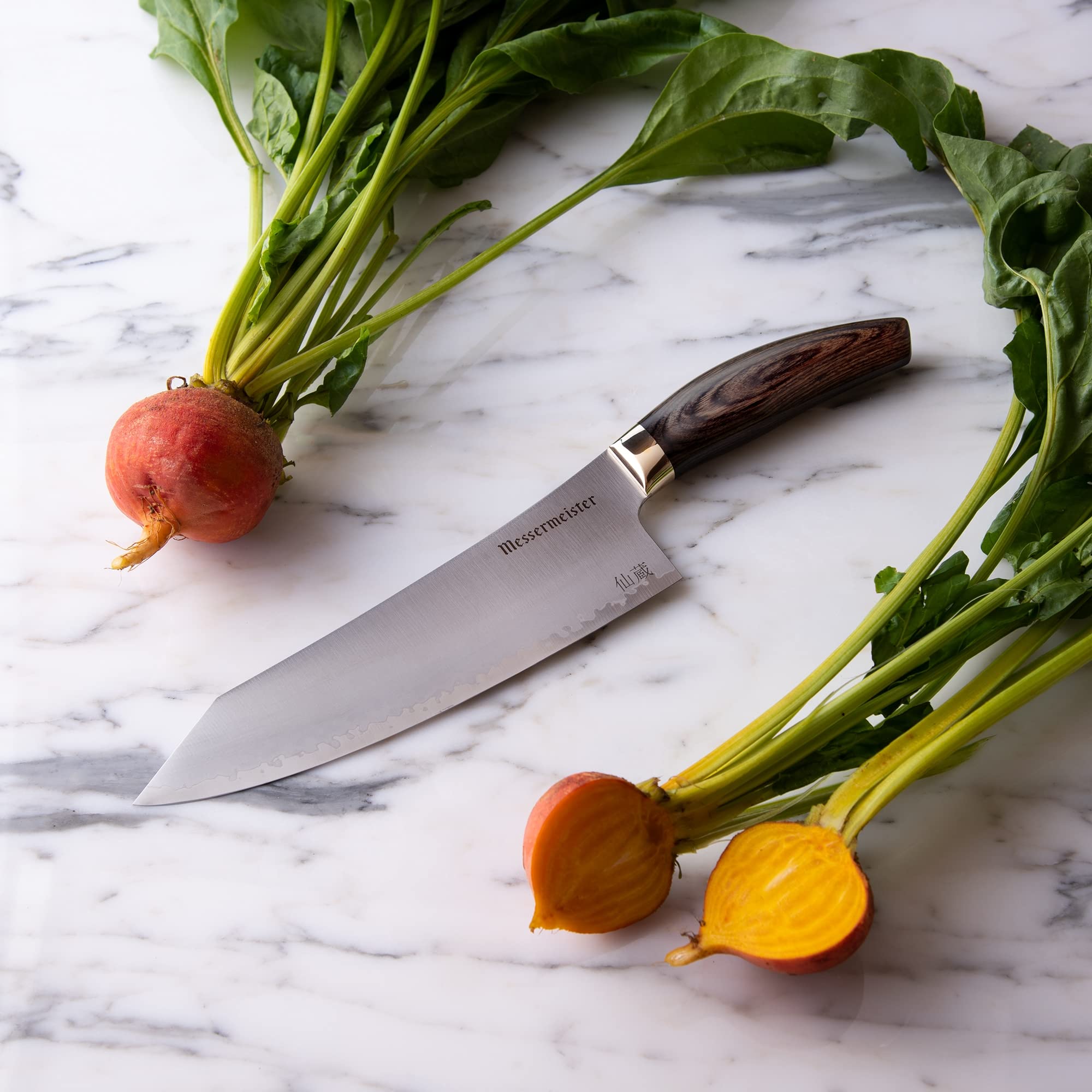 Foto 7 pulgar | Cuchillo De Chef Messermeister Kawashima 20 Cm Sg2 De Acero - Venta Internacional.