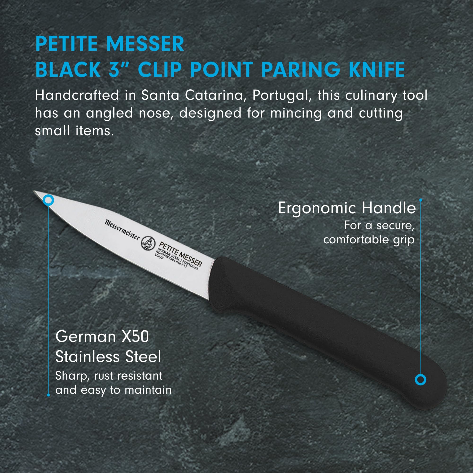 Foto 3 pulgar | Cuchillo De Pelar Messermeister Petite Messer De 3 Pulgadas Con Funda - Venta Internacional.
