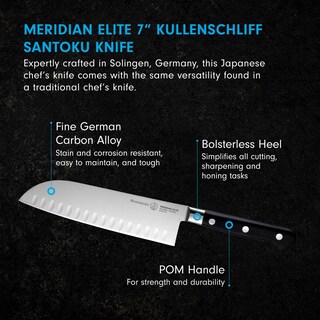 Foto 2 | Cuchillo Santoku Messermeister Meridian Elite De 18 Cm Acero Alemán - Venta Internacional.