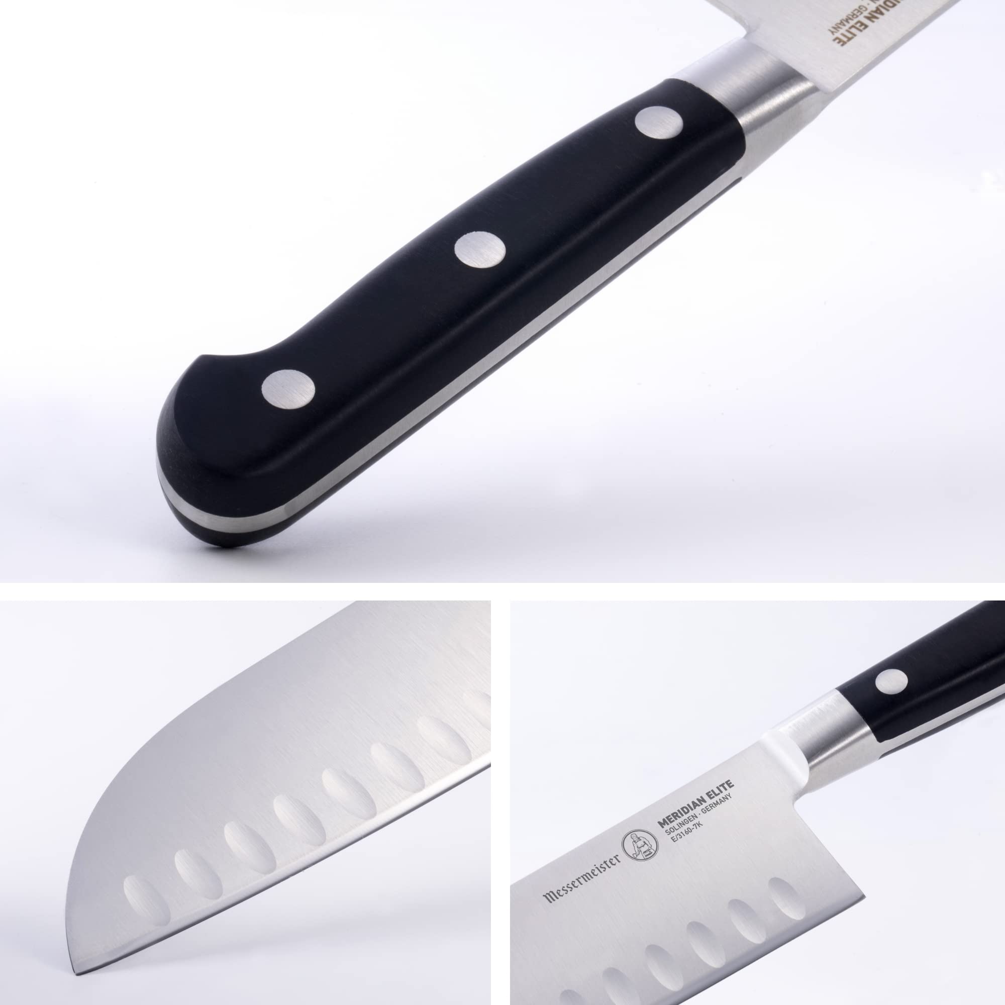Foto 5 pulgar | Cuchillo Santoku Messermeister Meridian Elite De 18 Cm  Acero Alemán - Venta Internacional.