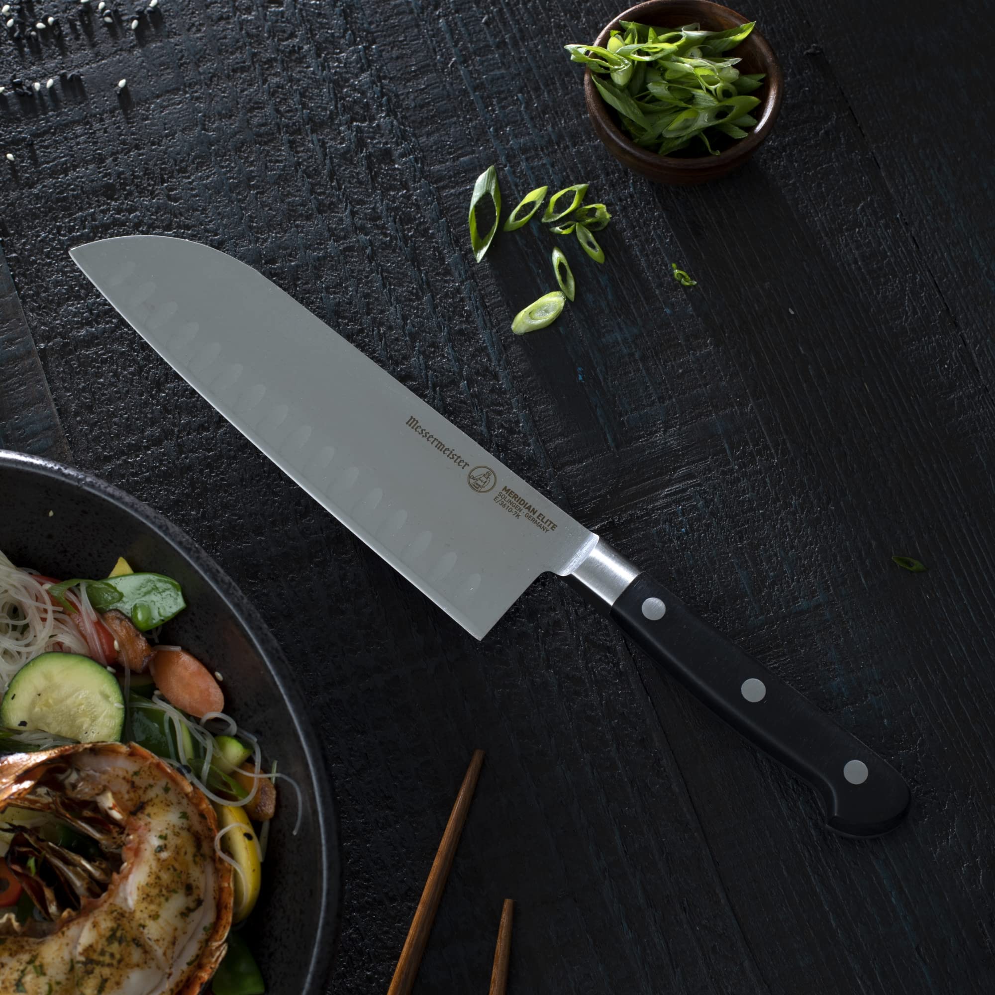 Foto 7 pulgar | Cuchillo Santoku Messermeister Meridian Elite De 18 Cm  Acero Alemán - Venta Internacional.